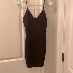 Black mini dress size small only worn once
